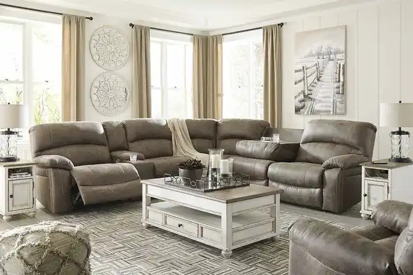 Benchcraft Segburg recliner sectional vignette